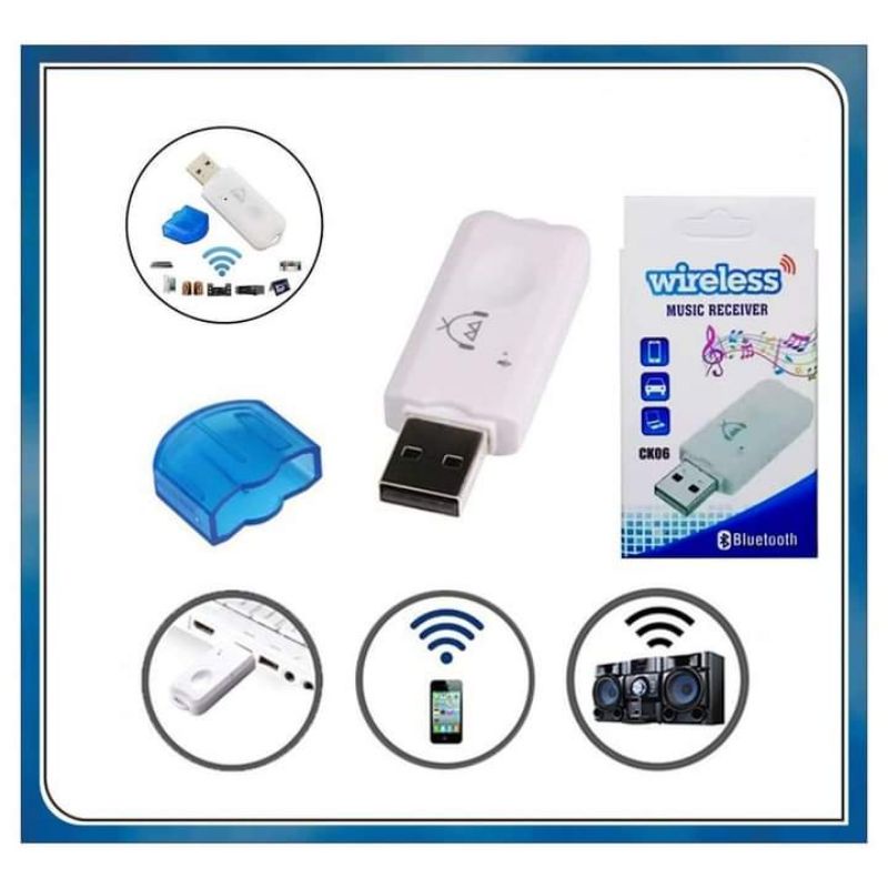 Receiver Bluetooth Adapter Non Kabel / Usb Bluetooth Tanpa Kabel Ck-06