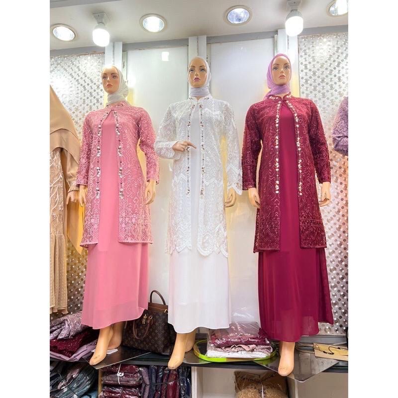 FARASYA DRESS PREMIUM/DRES KONDANGAN MEWAH/DRESS TULLE MIX CURUTY/BAJU WANITA GAMIS MEWAH/GAMIS IMPO