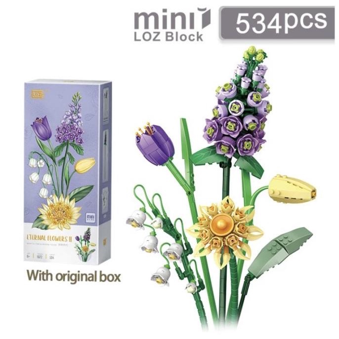 @=@=@=@=] READY - Loz Nano Block Tulip Flower (Bunga non lego)