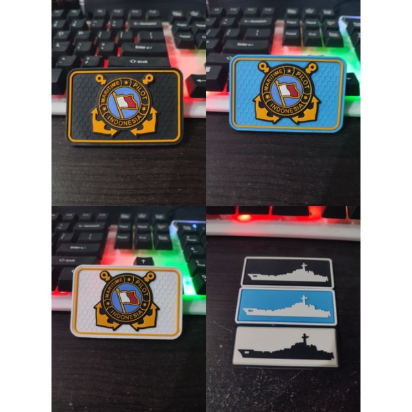 patch rubber/emblem karet/indonesia maritime pilot/KRI