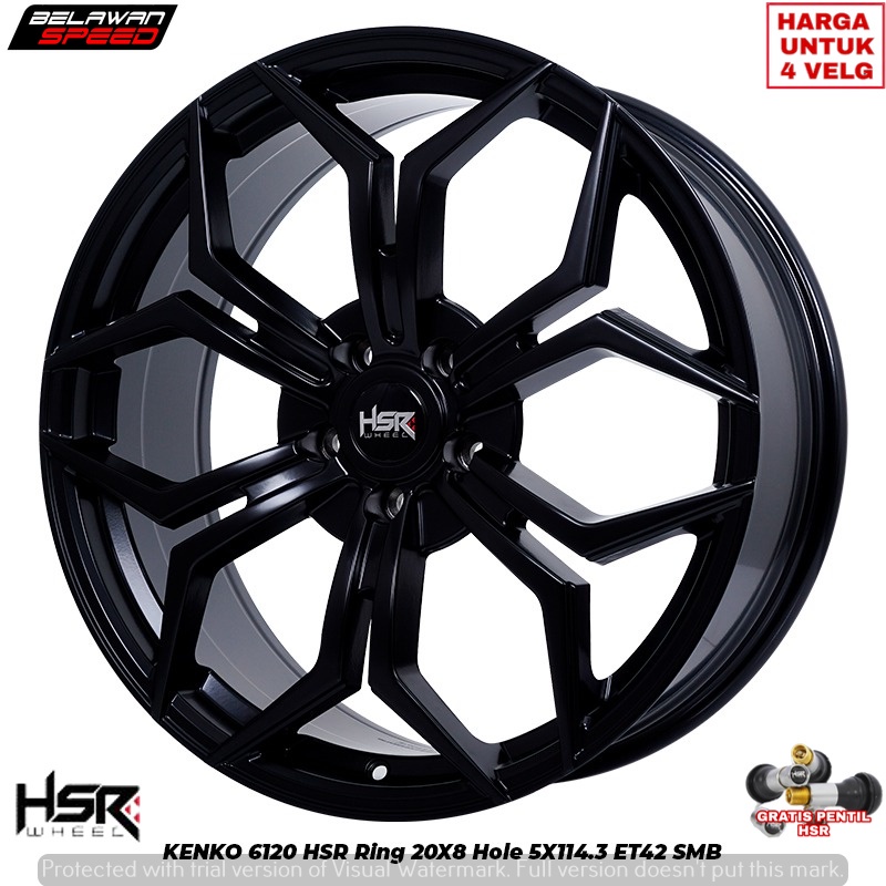 PELEK VELG RACING RING 20 MOBIL MAZDA CX5 OUTLANDER HYUNDAI IONIQ 5 R20 HSR KENKO
