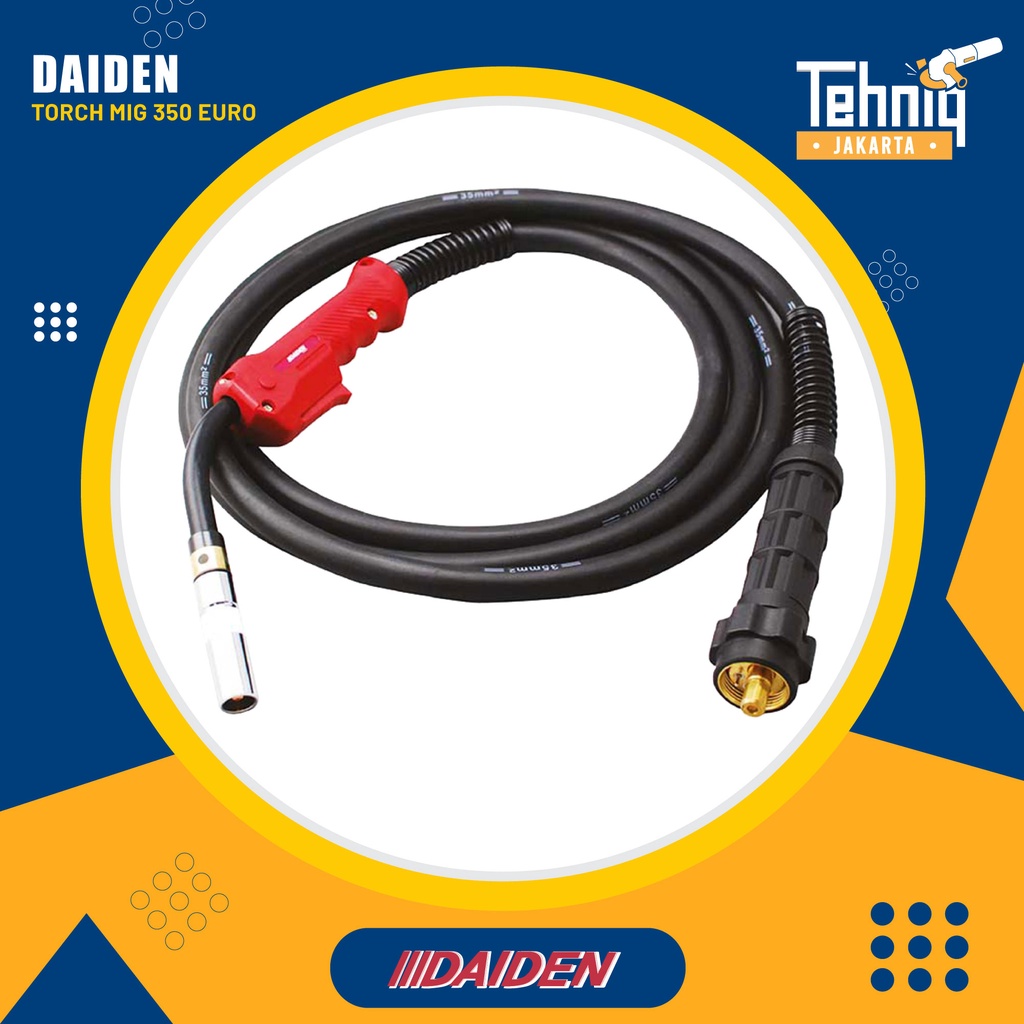 Obor Las MIG Torch DAIDEN MIG 350 Euro Handle Handel Las MIG