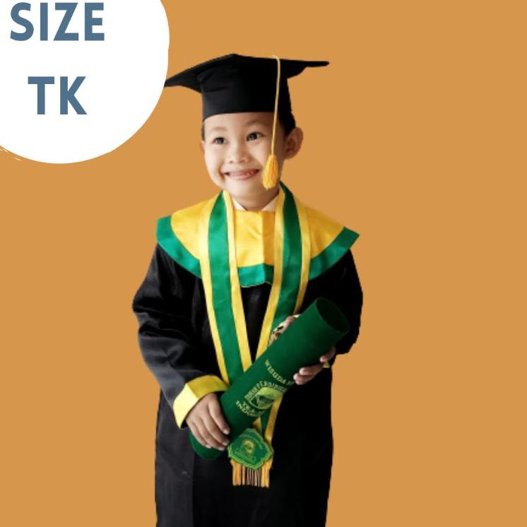 Baju Toga Wisuda Anak TK/ TKA full set "SGI.18Oc22м"