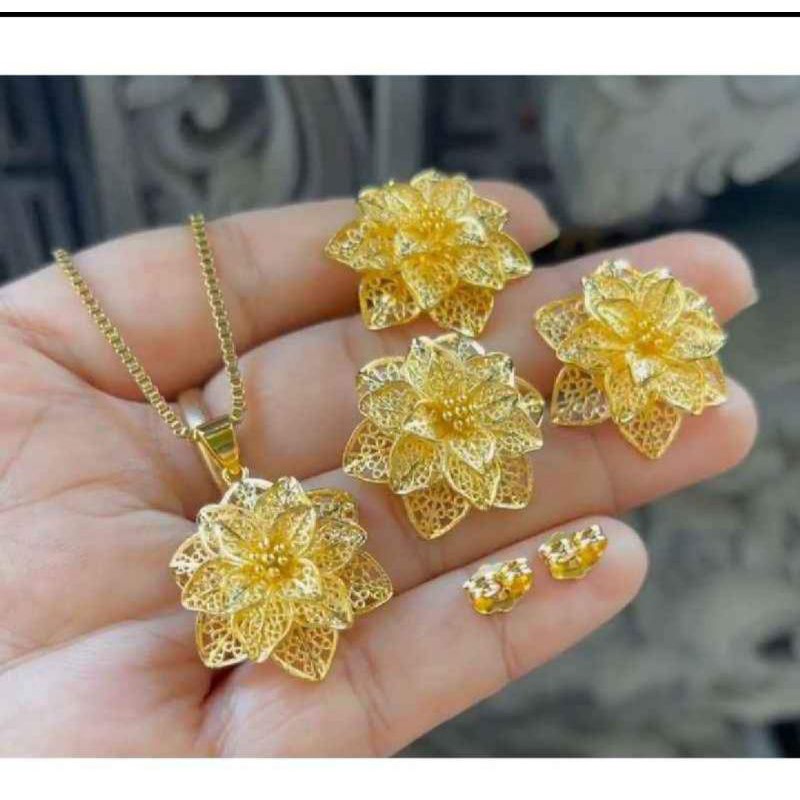 set kalung kenari alpaka bali