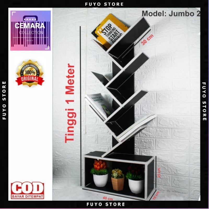 

CMRRBJ2 - RAK BUKU JUMBO 2 TINGGI 1 METER / RAK BUNGA HIAS / RAK MAKE UP / RAK MULTIFUNGSI / TEMPAT BUKU / RAK LANTAI / RAK KOMIK / RAK KELAS / RAK HIAS / LEMARI BUKU / RAK SERBAGUNA / RAK SUDUT / RAK SERBA GUNA / RAK HITAM / RAK MINIMALIS / RAK KAMAR