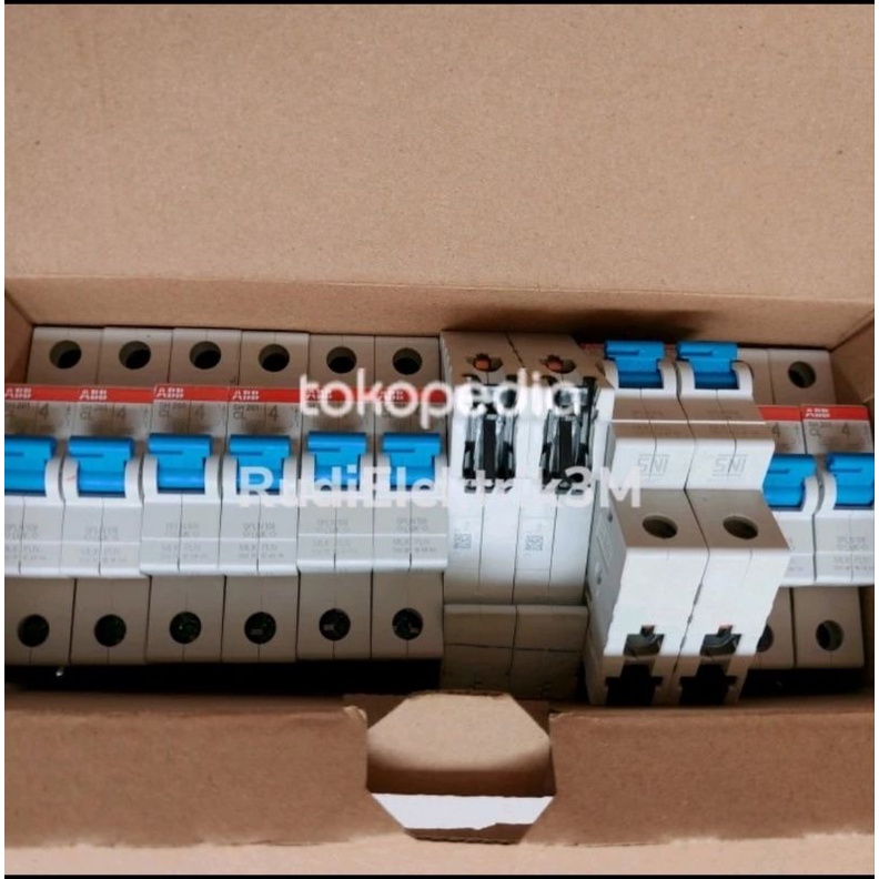 MCB ABB 4A 1Phase Original PLN type SH 201 Biru