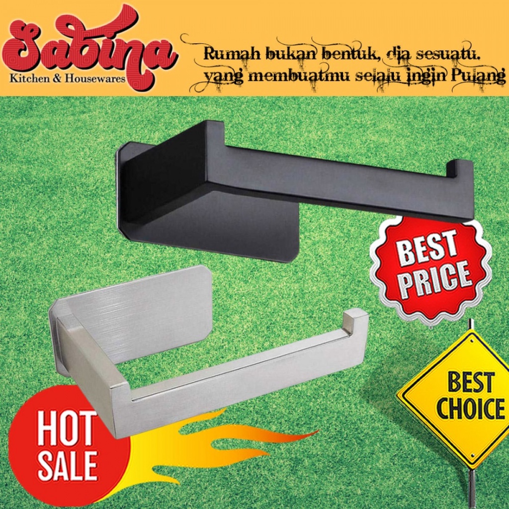 Gantungan Tisu Gulung Holder Tissu Roll Toilet Kamar Mandi Stainless