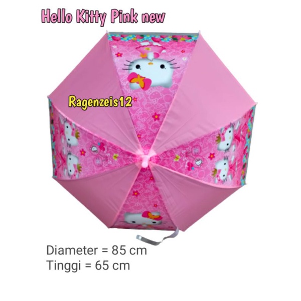 Payung anak anak payung karakter Hello Kitty pink payung anak perempuan murah