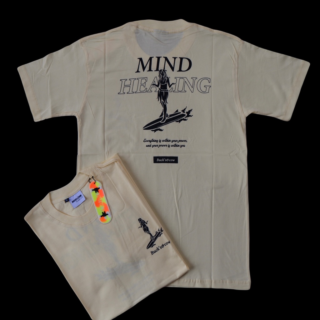 kaos pria/wanita keren MIND HEALING (bucks&cow)