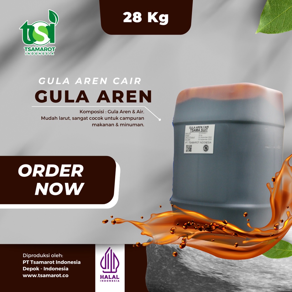 

Tsama Suit – Gula Aren - Aren Cair – 28 Kg