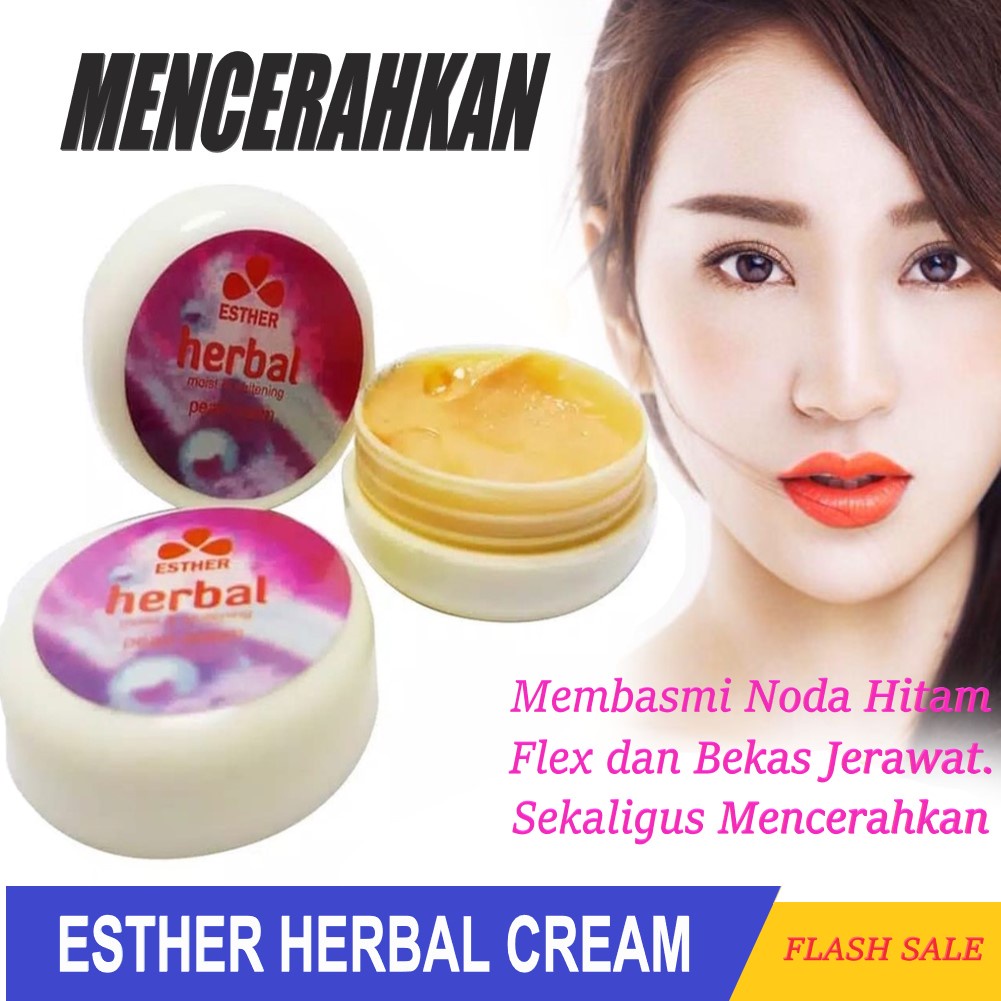 Esther Herbal Cream / Esther Herbal Pearl / Krim Esther Mengangkaat Noda Flek Hitam / Sekaligus Menc