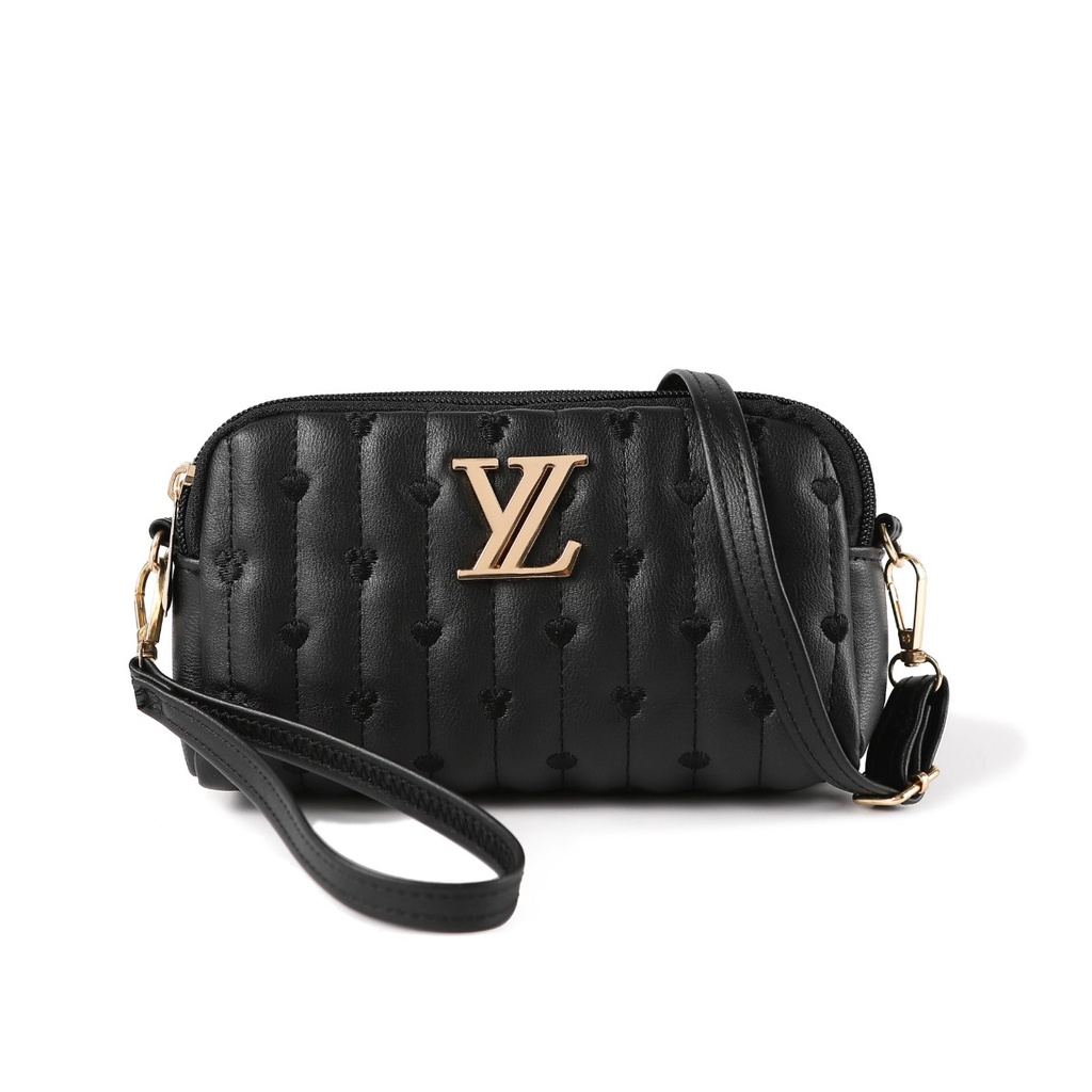 TAS SELEMPANG WANITA PESTA BRANDED KULIT HITAM LEABIA TA678B5 IMPORT SLINGBAG KOREA SHOULDER BAG WOMEN FASHION REMAJA KEKINIAN PREMIUM BATAM SIMPLE CASUAL CEWEK MURAH