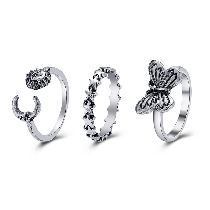 7PCS/COD✨Cincin N1ke gaya Korea Untuk Pria Dan Wanita TN-12（3pcs）