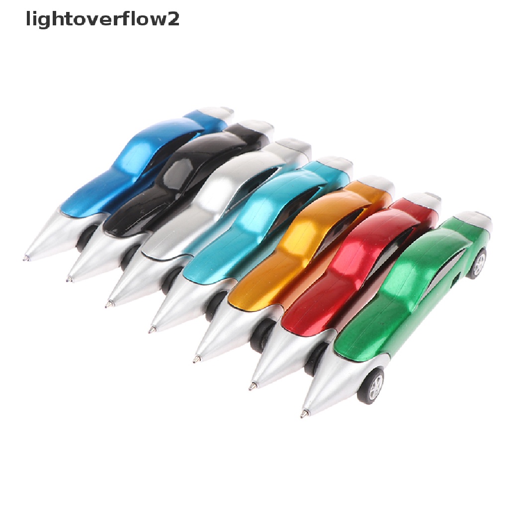 (lightoverflow2) 1pc Pulpen Bentuk Mobil Balap Portable