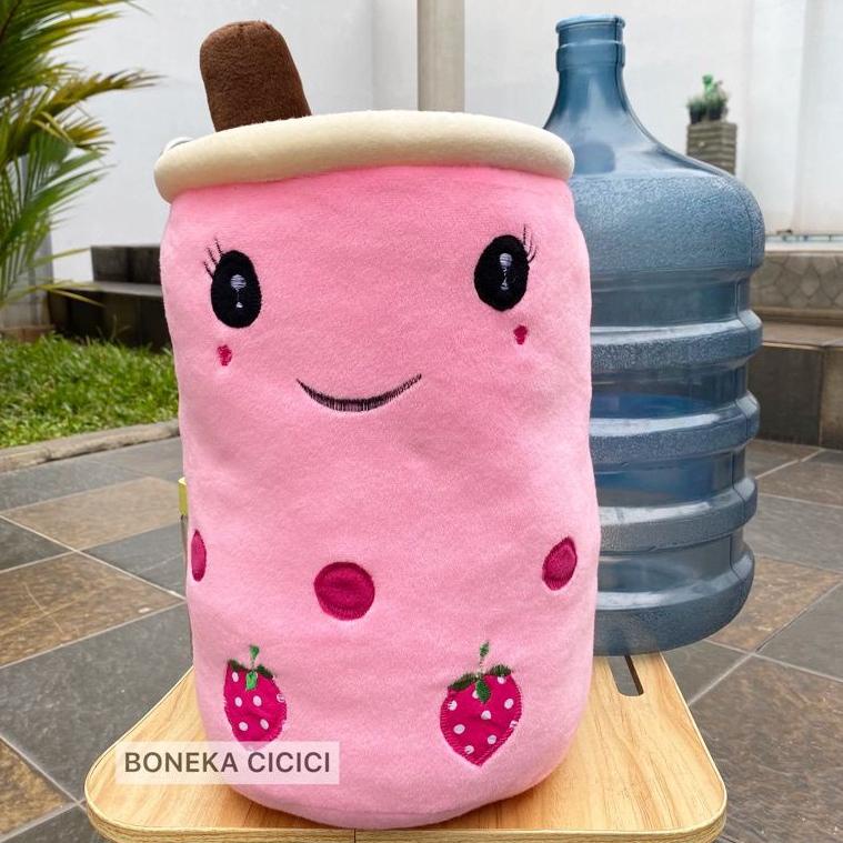 "WSM.18Oc22в" BONEKA BOBA BESAR JUMBO  BUBBLE MILK  BROWN SNI