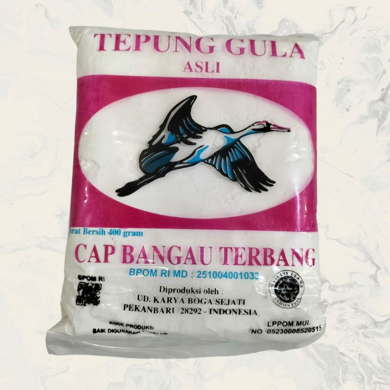 

Tepung Gula cap Bangau Terbang 400gr