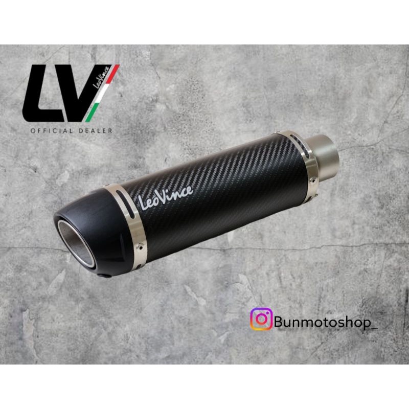 Silencer knalpot Leovince GP CORSA EVO LONG 54mm inlet universal