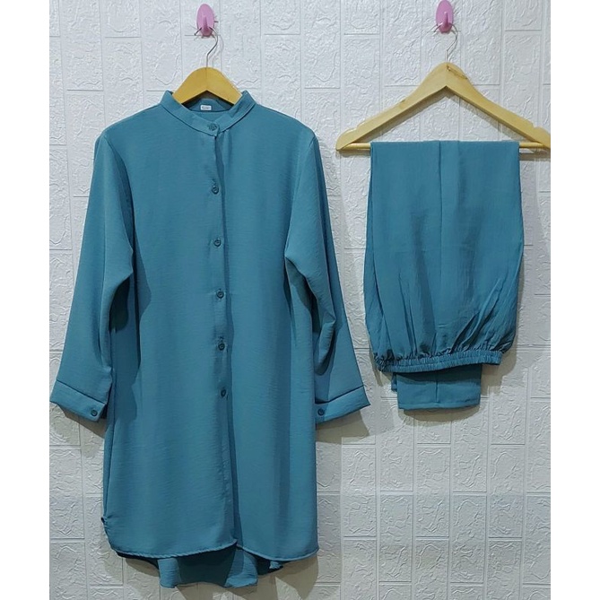 TUNIK CRINKLE / TUNIK CRINKLE AIRFLOW / TUNIK CRINKLE FULL KANCING / TUNIK SET /