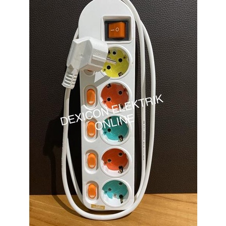 Paling Laris Stop kontak/multipro 5 Lubang/terminal colokan listrik/colokan listrik/sambungan coloka