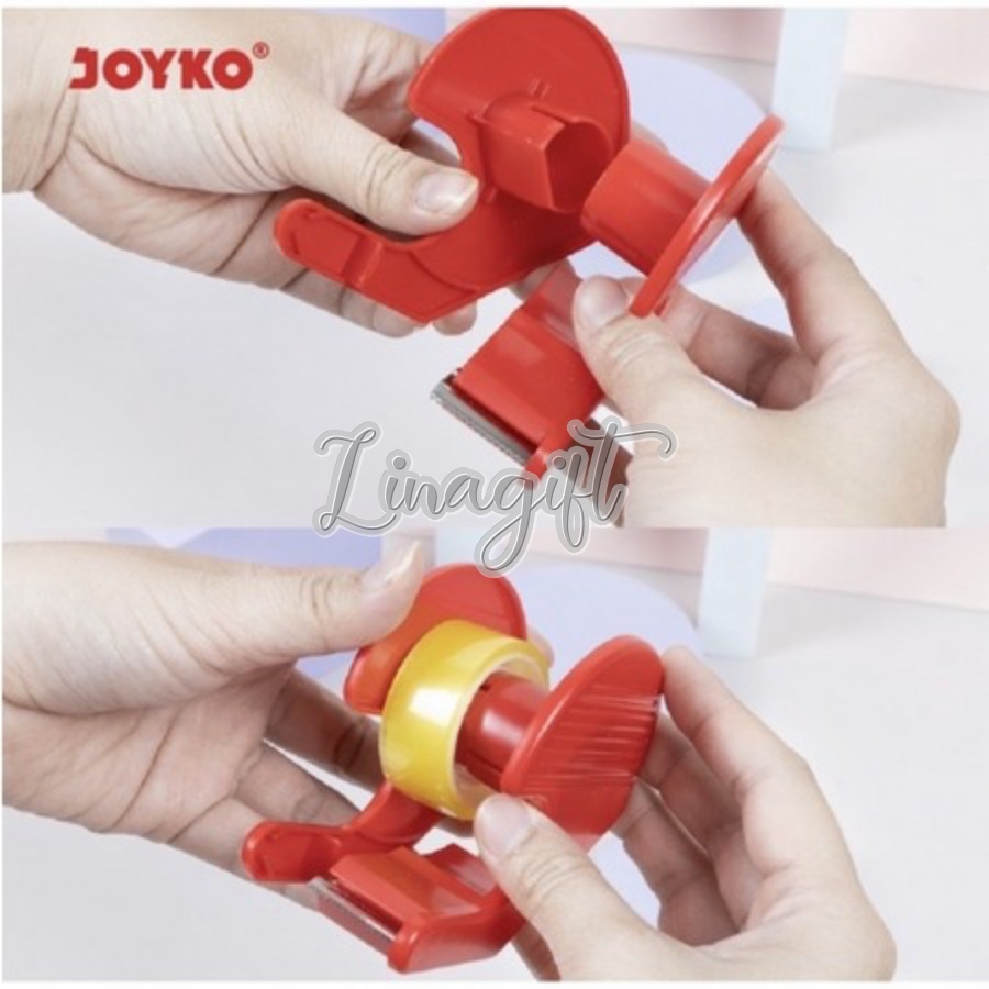 JOYKO - STATIONERY TAPE CUTTER / DISPENSER PORTABLE MINI - PEMOTONG PITA PEREKAT SELOTIP