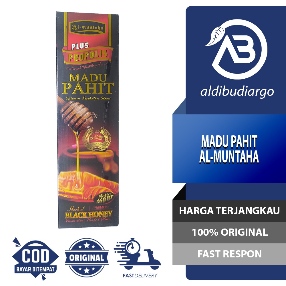 

MADU HITAM PAHIT PLUS PROPOLIS AL MUNTAHA 460 GRAM