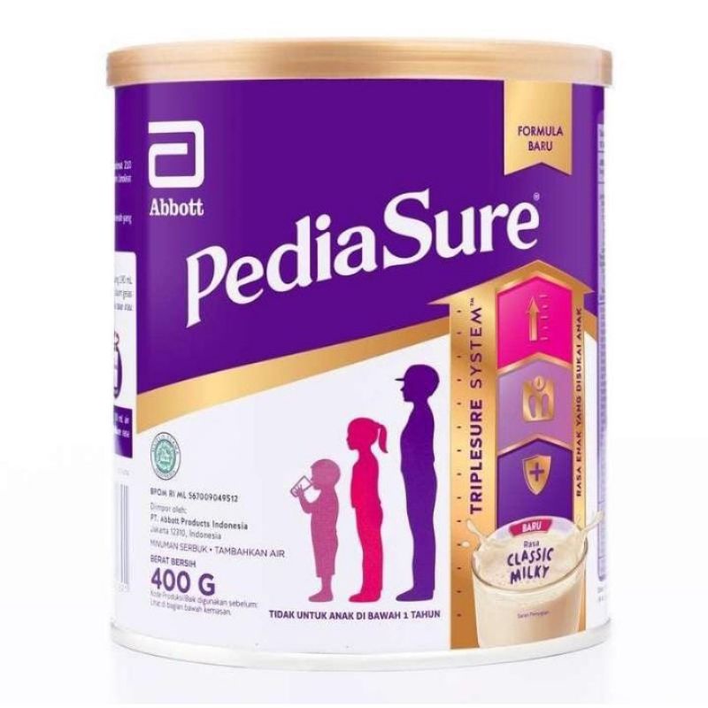 

Pediasure Tripplesure Classic Milky 400gr Kaleng Susu pertumbuhan anak