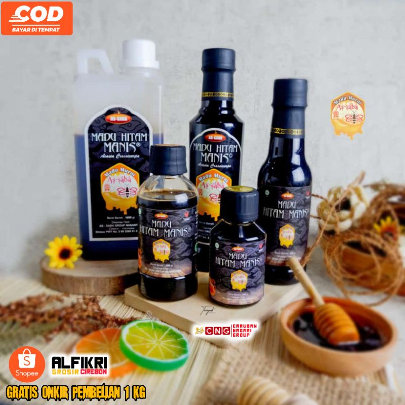 

MADU MURNI HITAM MANIS AS-SABA' KEMASAN LENGKAP