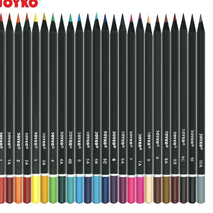 

Murah Terbaru Pensil Warna Joyko CP-1 dan CP-2 Kayu Hitam Hexagonal Grip Color Pencils Black Wood