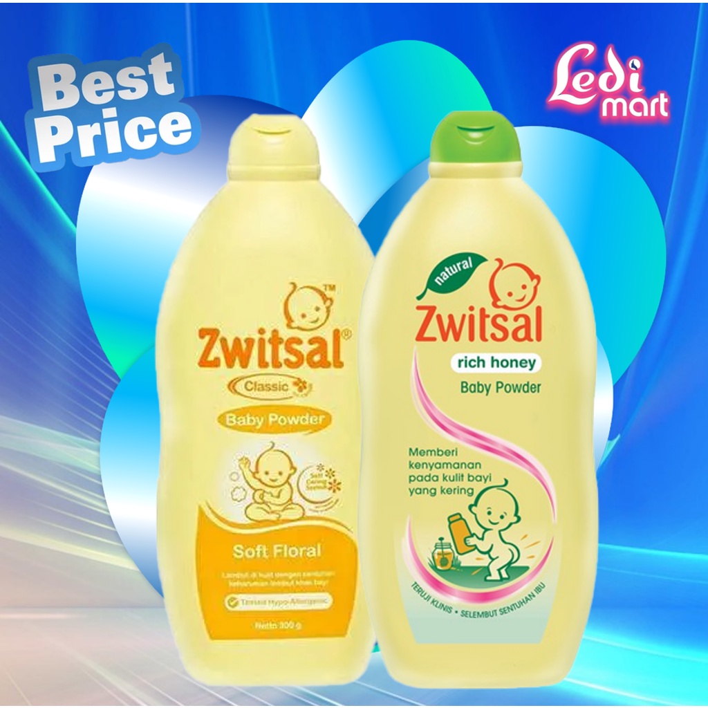 ORIGINAL Zwitsal Baby Powder 300gr / Bedak Bayi / LEDI MART