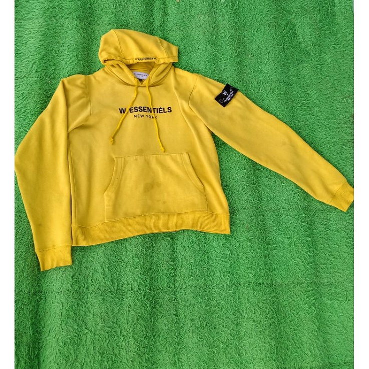 Hoodie w.essentiel wormhole second yellow