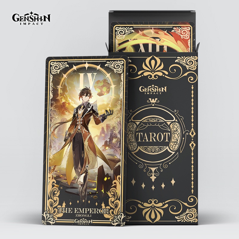 Mainan Kartu Tarot Diluc Klee Zhongli Untuk Properti Fans