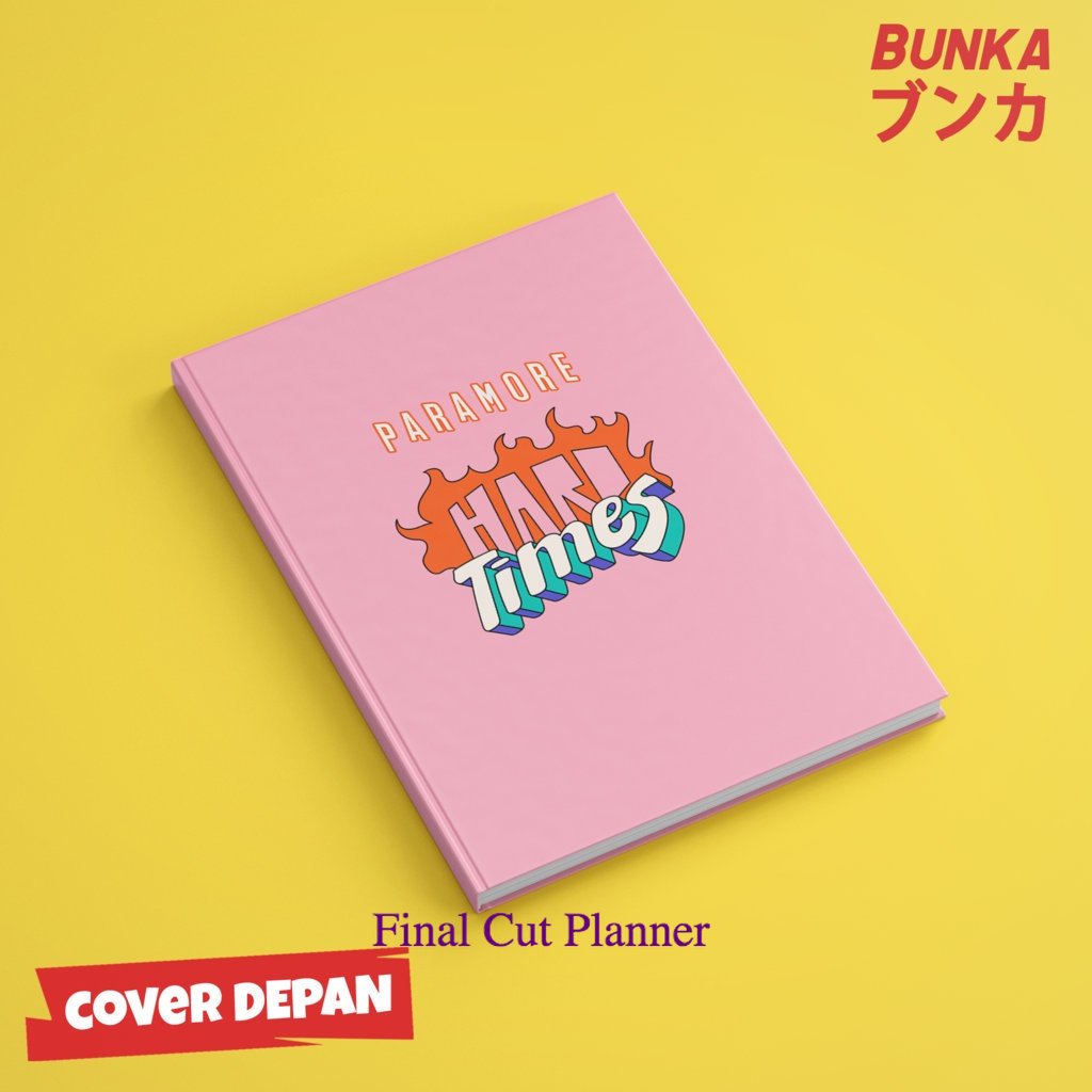 

buku tulis polos/bergaris Band Paramore Hard Time Hardcover A5 Buku Tulis Catatan Notes Agenda Planner Jurnal