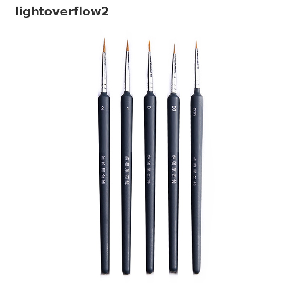 (lightoverflow2) Set Kuas Lukis Nilon Akrilik Profesional