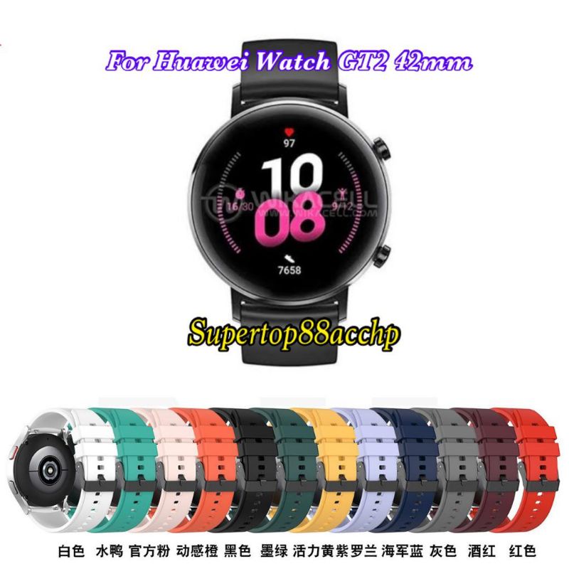 Strap Huawei Watch GT 2 42mm GT 2 46mm GT 2E 46mm GT 2 Pro Rubber Tali Jam Tangan