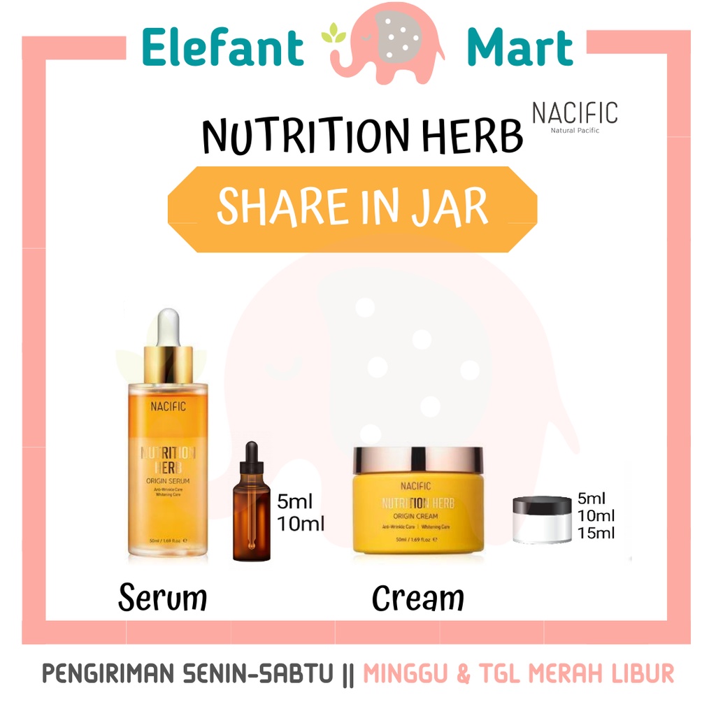 ELEFANT MART - SHARE NACIFIC Nutrition Herb Origin Serum / Cream