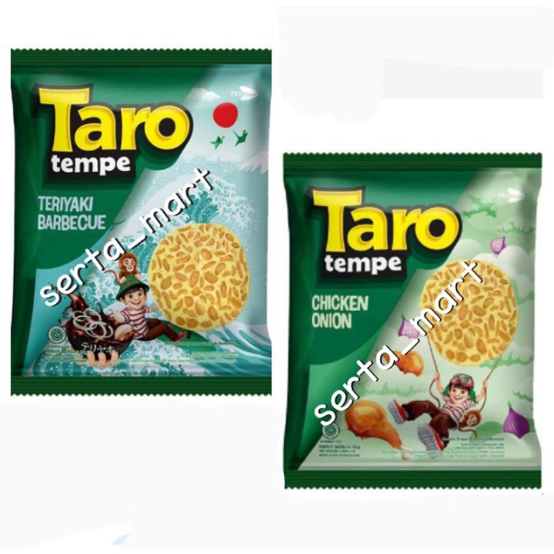 

Taro Tempe Chicken Onion / Teriyaki BBQ 55gr - Keripik Tempe