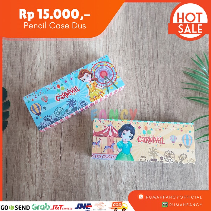 

[SALE] Pencil Case / Tempat Pensil Bahan Dus IMPORT Kotak Princess