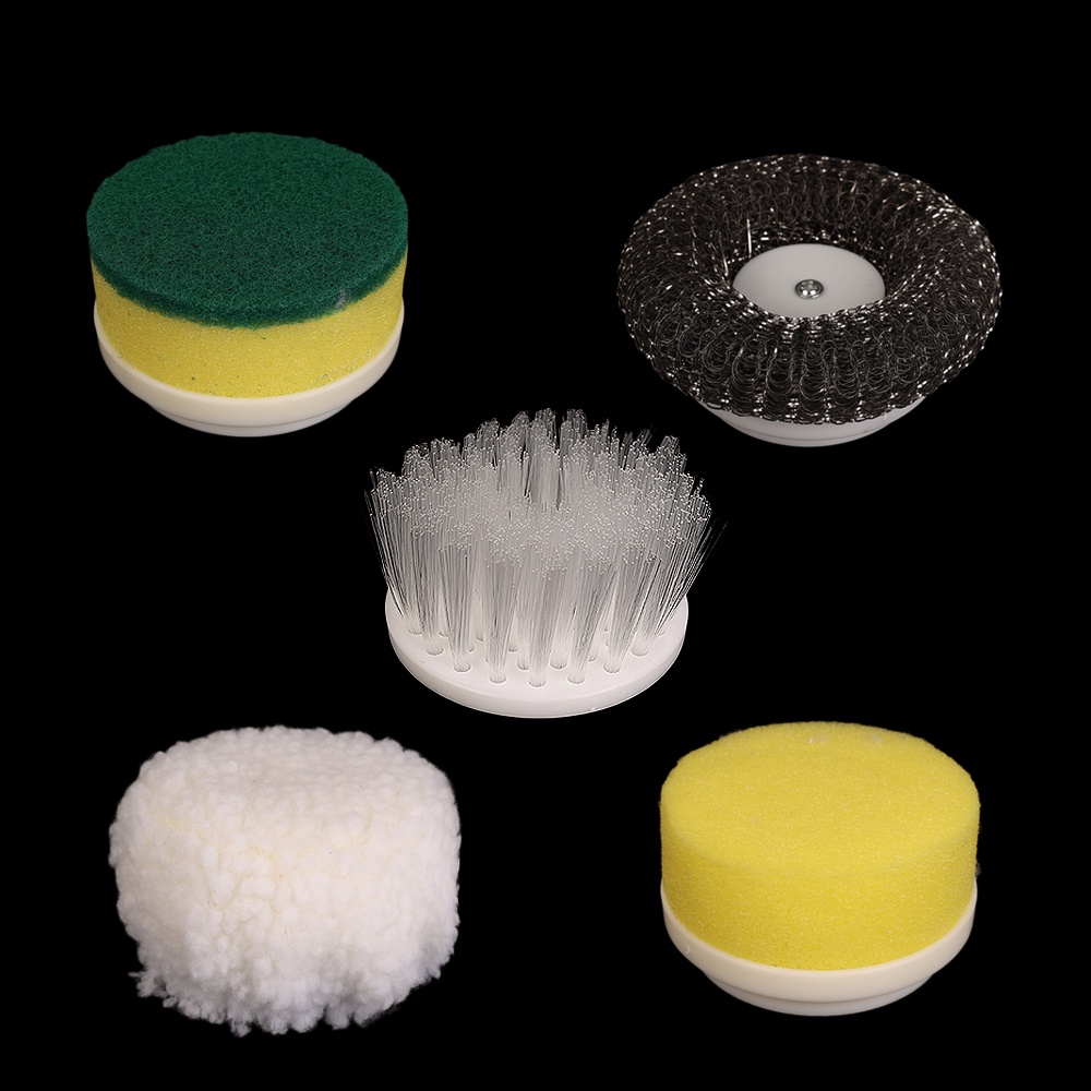 Hot Sale/Lima Sikat Sikat Pembersih Elektrik 5-in-1 Multi-Fungsional USB Charging Alat Cuci Kamar Mandi Aksesoris Bersih Dapur Mudah Cuci Piring