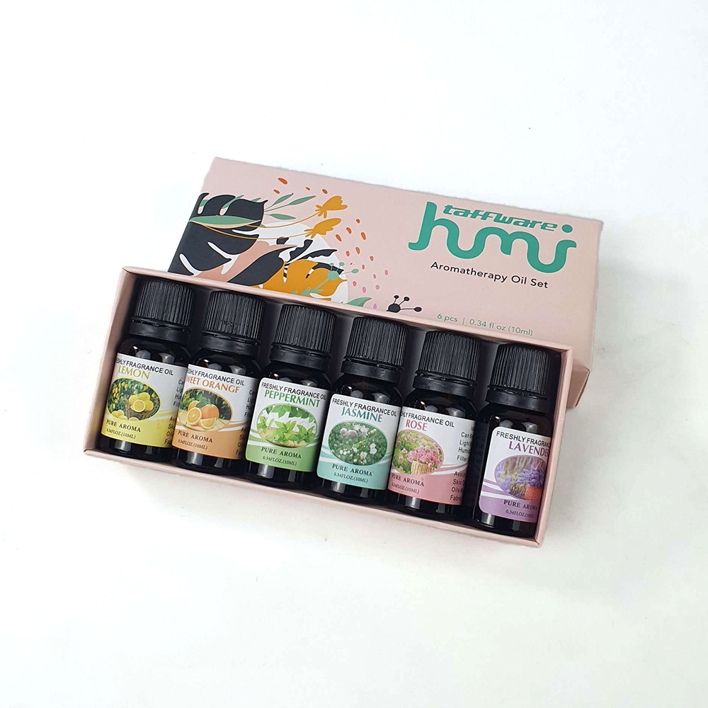 Essential Aromatherapy Oil Pure 6 Pcs Aroma Fragrance 10ml