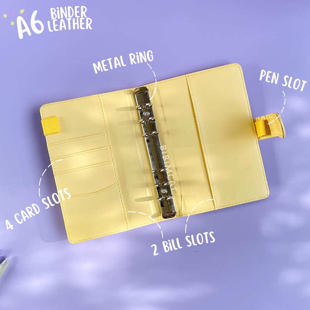 

(A6 Size) Binder PU Leather Kulit / Journal NotKulit RJ4