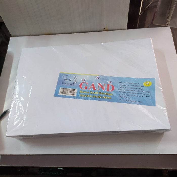 

Hari Ini Amplop Putih Folio Seal Gand 100G Brown Kraft Envelope 24X35Cm(Isi 100 Sale!!!