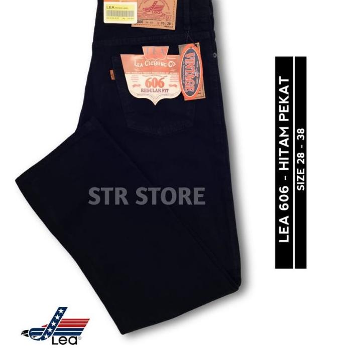 ㊋V Celana Lea Original Pria Celana Jeans Panjang Pria / Celana Jeans Pria Lea Standar Biru Muda NEW 