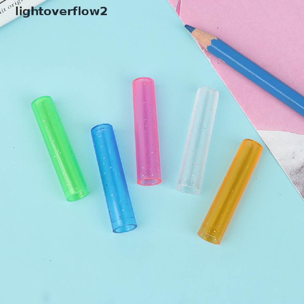 (lightoverflow2) 20pcs Tutup Pelindung Pensil Untuk Sekolah / Kantor