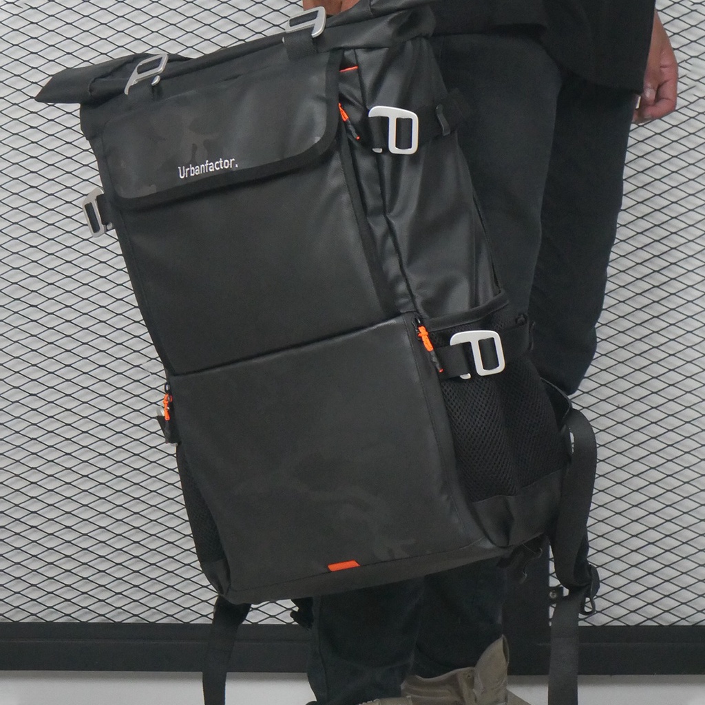 HELLIOS BLACK |MANNEEDME x URBAN| Tas Ransel Punggung Pria Backpack ORIGINAL