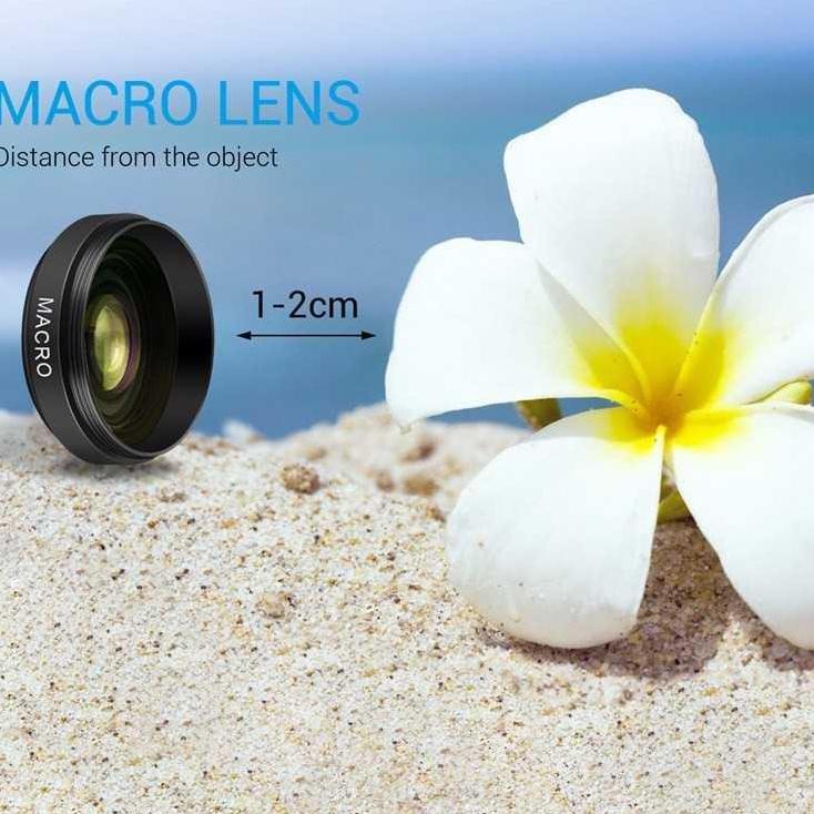 Maxi Promo--Lensa HP Super Wide Angle + Macro Universal Lensa HP Macro Wide