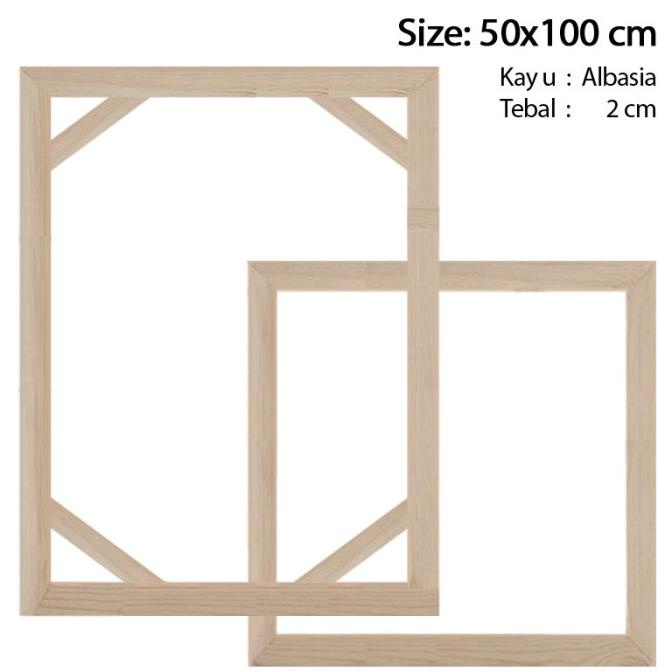

Spanram 50x100 cm Span Ram Kayu Frame 100x50 cm