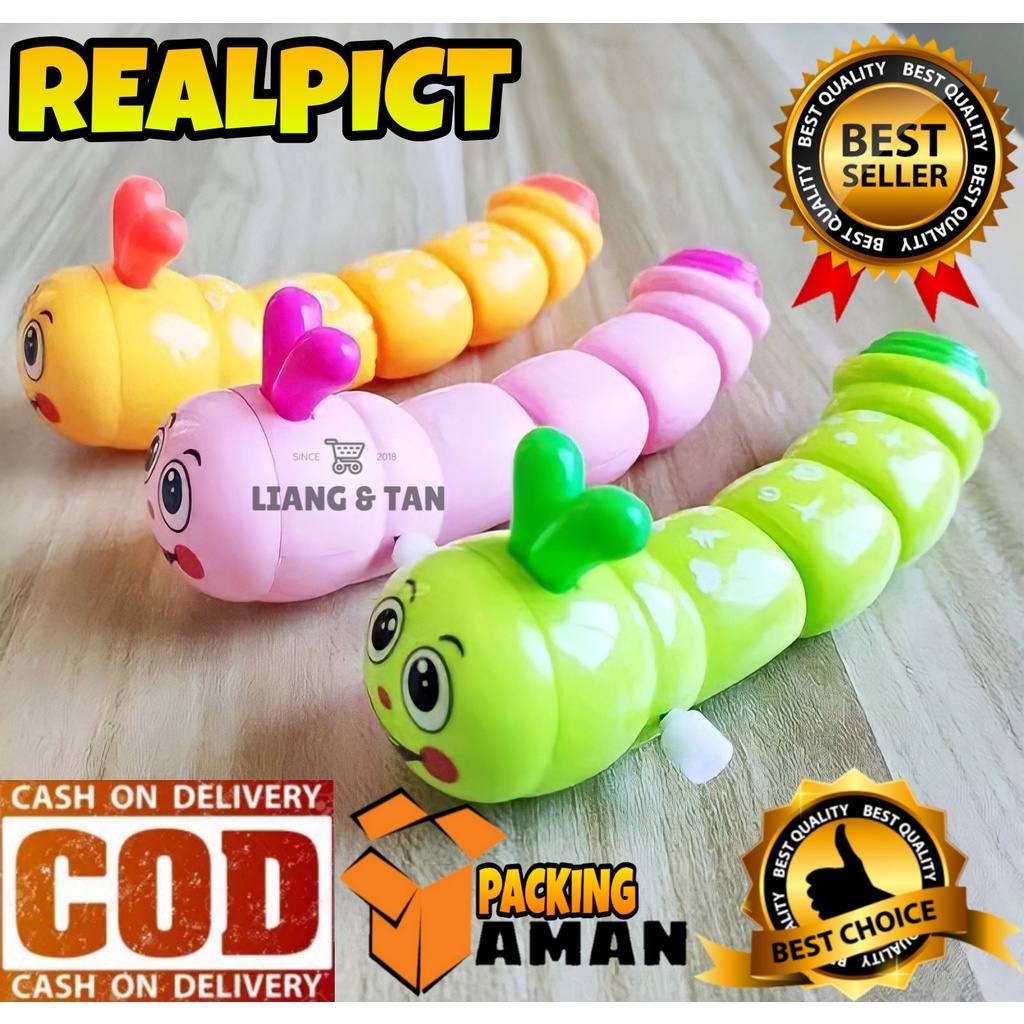( BISA COD ) PROMO Mainan Anak Ulat Putar Bergerak Berjalan / Mainan Ulat Gerak Lucu / Mainan Anak H