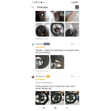 42601-K59-A70ZA velg peleg pelek belakang vario 150 2018-2022 warna grey, hitam ori honda ahm asli honda