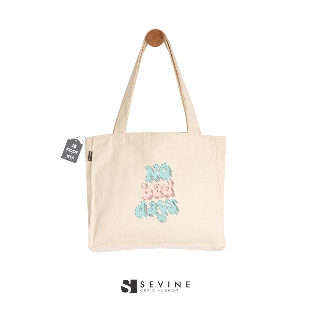 Sevine Totebag Kanvas Tas Wanita Tote Bag Kantong Laptop Kuliah Sekolah Kerja Quotes Aesthetic - KE