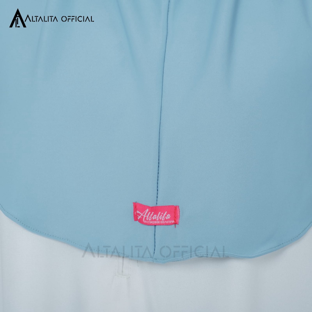 Altalita - Hijab Instan Bergo Zaida Malay Non Pet Syari Menutup Dada | Jilbab Khimar Instan Polos Non Pet Terbaru | Kerudung Malaysia Instan Jumbo Non Pad Bahan Jersey Premium Cocok untuk Sekolah Olahraga Volly Futsal Senam dan Sehari-hari